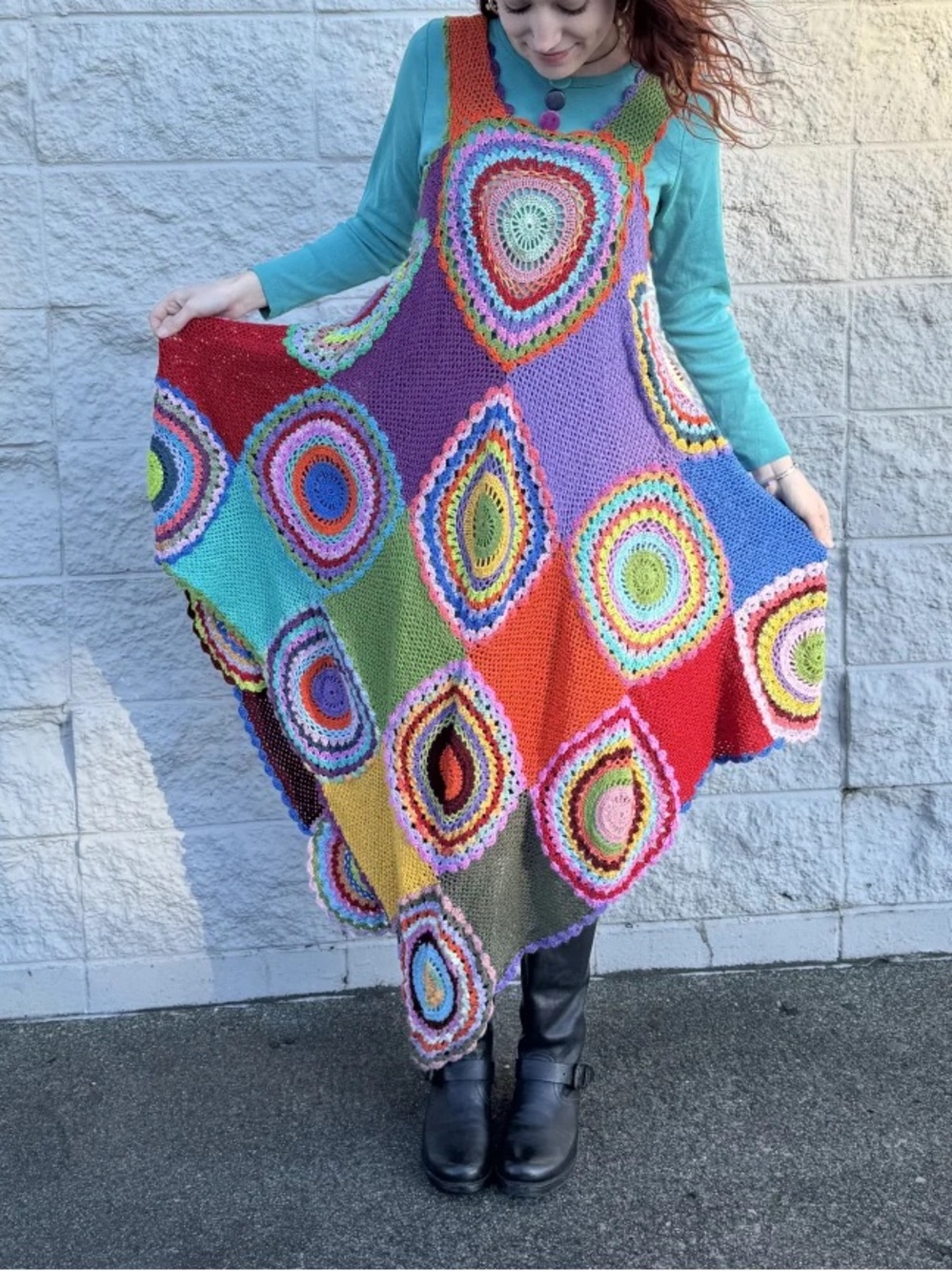 Beautiful HANDMADE Crochet Dress XS-L
